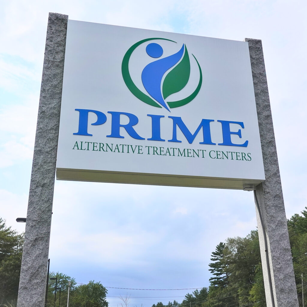 photo of Prime ATC sign outside Chichester dispensary