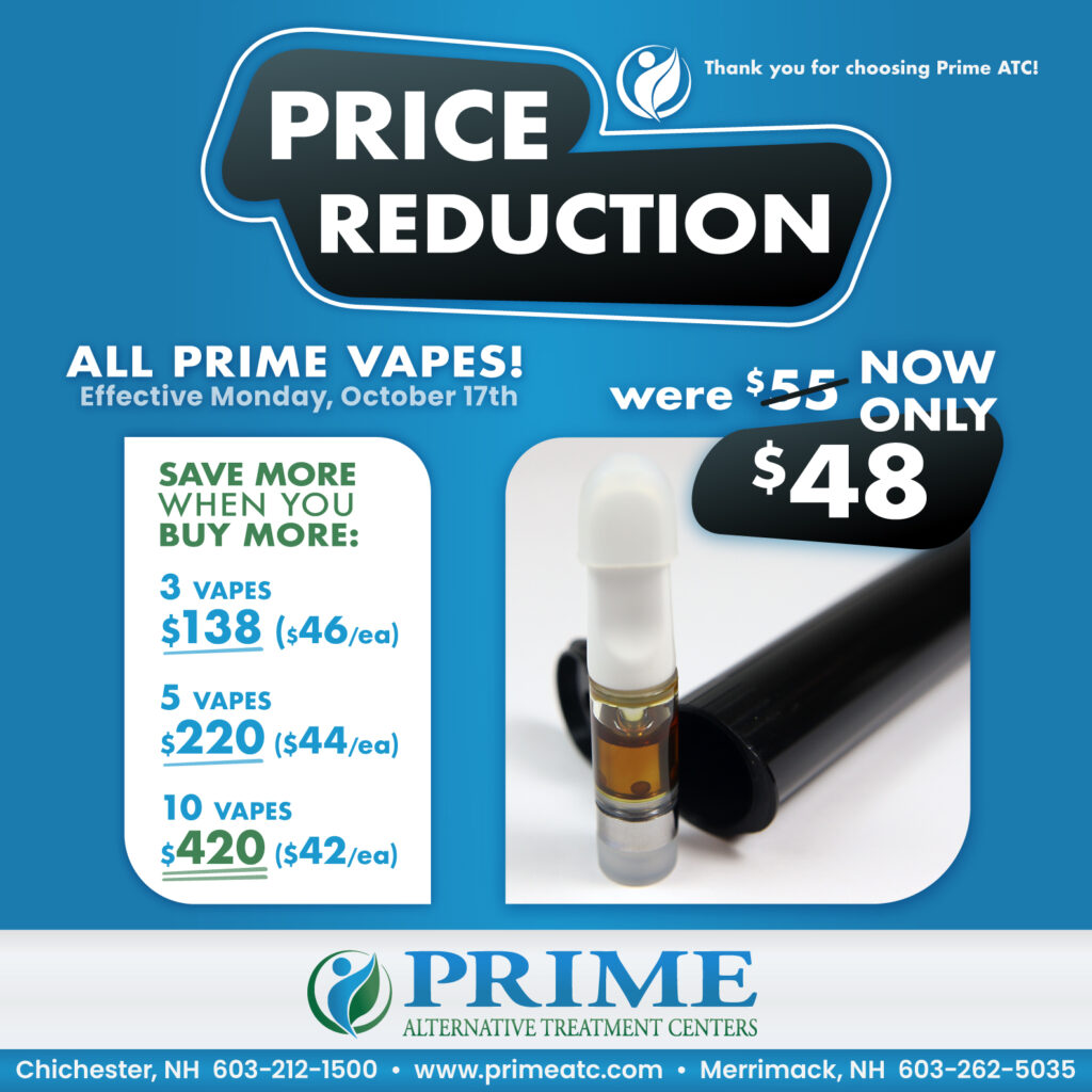 graphic illustrating price reductions for all vapes