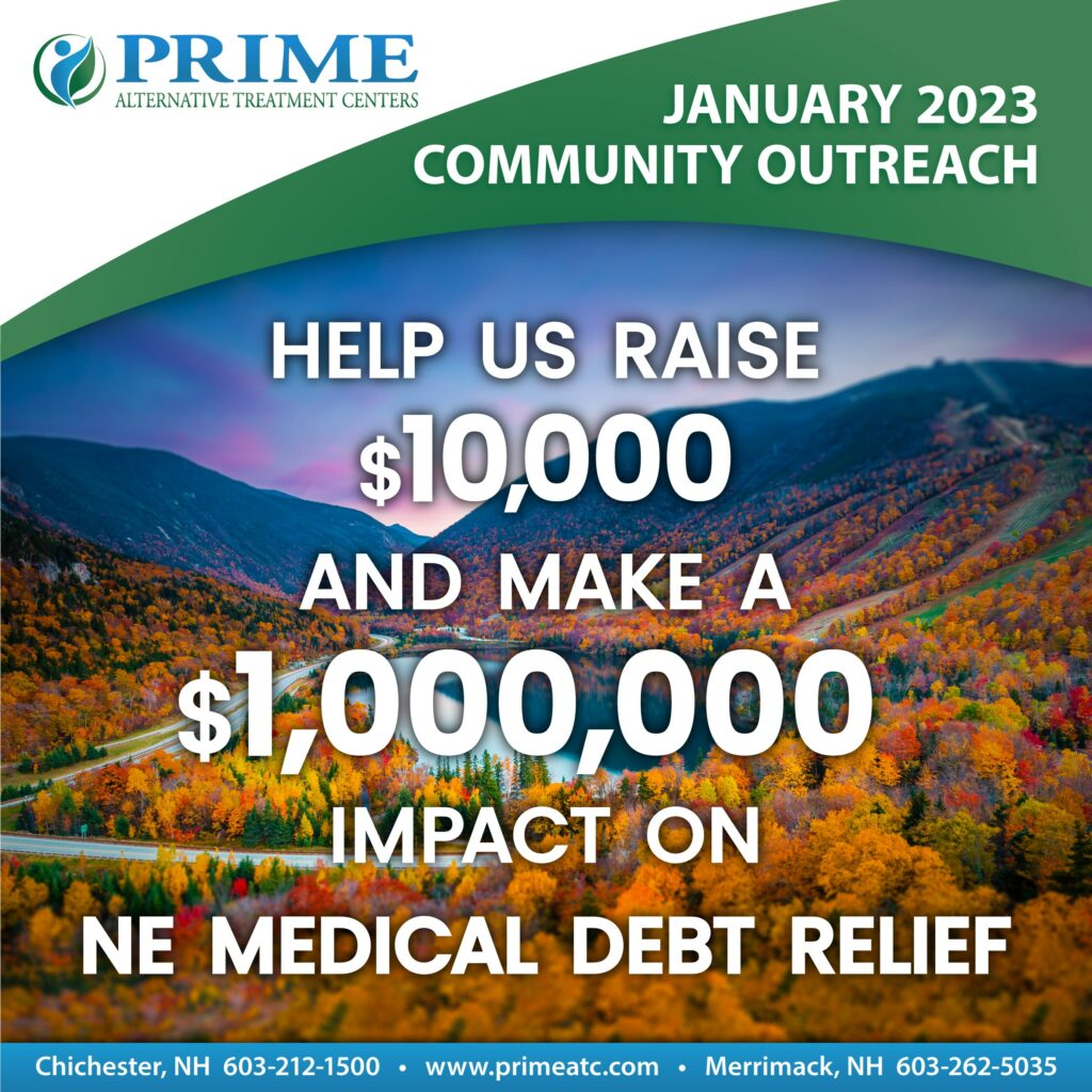 Help us raise $10,000 and make a $1 million impact on New England medical debt relief.