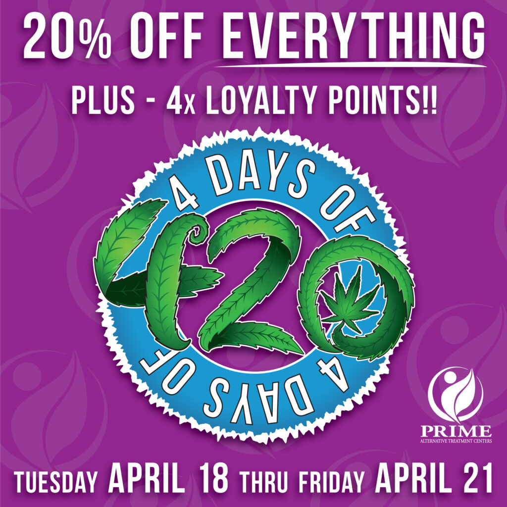 4 days of 420 sale graphic